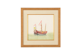 Chelsea House (General) Chin Junks-Yellw Sail in Gold Frame And Fillet (460|386854)