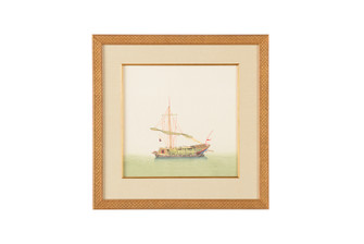 Chelsea House Misc Chin Junk-Sail Furld in White/Cream (460|386851)