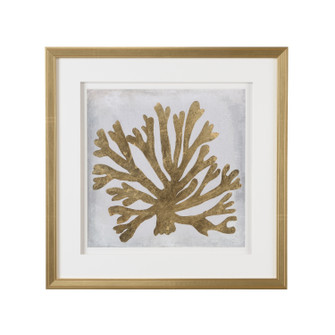 Chelsea House (General) Gold Leaf Coral I in Giclee Print - Gold Frame - Double Mat (460|386683)