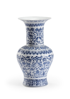Chelsea House (General) Vase in White/Blue/Matte (460|384511)