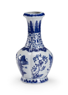 Chelsea House (General) Vase in Blue/White Glaze/Hand Painted (460|384456)