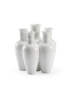 Pam Cain Vase in White Glaze (460|384293)