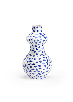 Bradshaw Orrell Vase in Off White/Cobalt Glaze (460|383573)