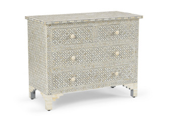 Chelsea House (General) Chest in White/Gray/Geometric Pattern (460|382999)