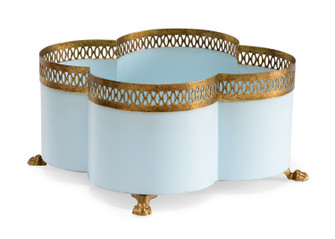 Lisa Kahn Cachepot in Blue/Gold (460|382898)