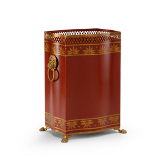 Chelsea House (General) Wastebasket in Red/Gold Hand Painted (460|380864)