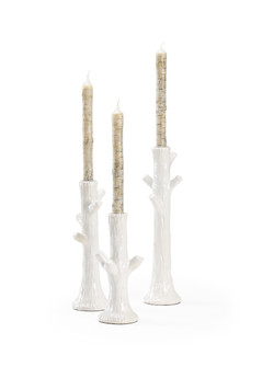 Wildwood (General) Candlestick in White Glaze (460|302170)