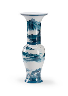 Wildwood (General) Vase in Teal/White Glaze (460|295575)