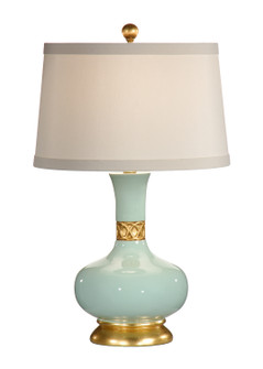 Wildwood (General) One Light Table Lamp in Breeze Blue Glaze/Gold Leaf (460|26007)