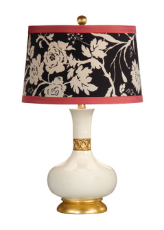 Wildwood (General) One Light Table Lamp in Gardenia White/Gold Leaf (460|26006-2)