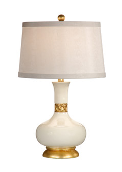 Wildwood (General) One Light Table Lamp in Gardenia White Glaze/Gold Leaf (460|26006)