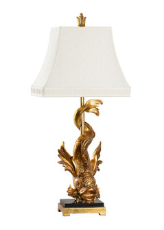 Wildwood (General) One Light Table Lamp in Gold Leaf/Natural Black (460|23308)