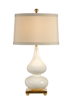 Wildwood (General) One Light Table Lamp in Milk Glaze/Gold Leaf (460|22280)