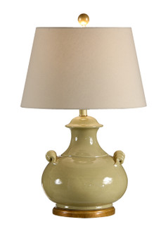 Wildwood (General) One Light Table Lamp in Aged Sage Glaze/Antique Gold (460|17708)