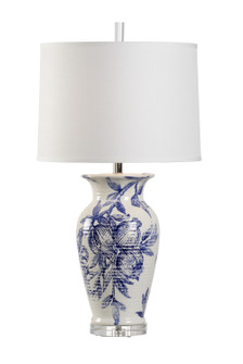 Vietri One Light Table Lamp in White/Blue Glaze/Clear (460|17213)