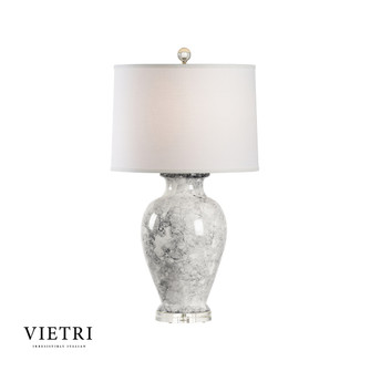Vietri One Light Table Lamp in Aged Cream/Black Bubble Water Glaze/Clear (460|17192)