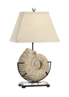 Wildwood (General) One Light Table Lamp in Natural White Stone/Blacksmith/Clear (460|13140)