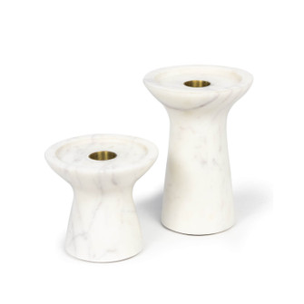 Klein Candle Holder Set in White (400|20-1455WT)