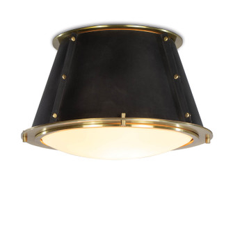 French One Light Flush Mount in Blackened Brass (400|16-1379BBNB)