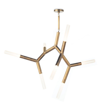 Traveler Seven Light Chandelier in Natural Brass (400|16-1352NB)