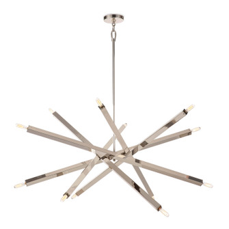 Viper 12 Light Chandelier in Polished Nickel (400|16-1289PN)