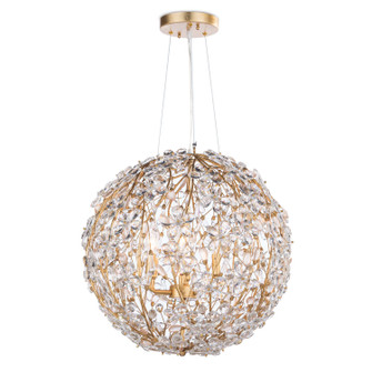 Cheshire Six Light Chandelier in Gold Leaf (400|16-1184GL)