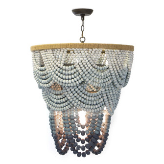 Ombre Six Light Chandelier in Blue (400|16-1179)
