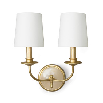 Fisher Two Light Wall Sconce in Gold Leaf (400|15-1166)