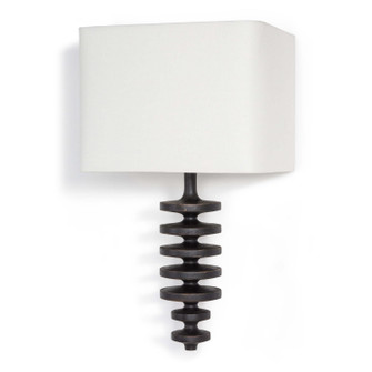 Fishbone One Light Wall Sconce in Ebony (400|15-1051EB)