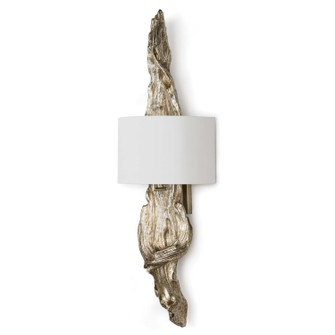 Driftwood Two Light Wall Sconce in Ambered Silver Leaf (400|15-1011AMBSL)