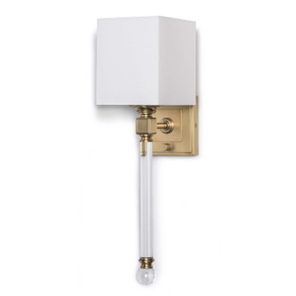 Crystal One Light Wall Sconce in Natural Brass (400|15-1010NB)