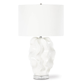 White One Light Table Lamp in White (400|13-1580)