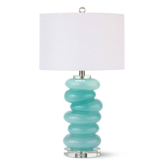 Stacked One Light Table Lamp in Aqua (400|13-1510)