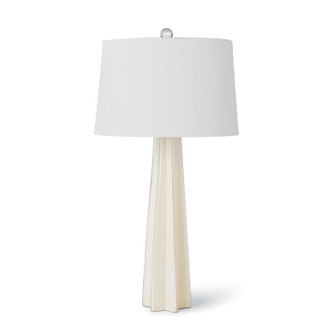 Glass One Light Table Lamp in White (400|13-1098WT)