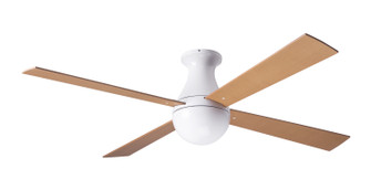 Ball Flush 52''Ceiling Fan in Gloss White (201|BAL-FM-GW-52-MP-NL-004)