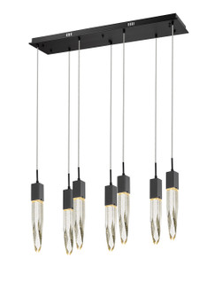Aspen LED Pendant in Black (192|HF1900-7-AP-BK)
