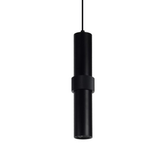 Cicada LED Pendant in Black With Knurled Black (192|HF1081-BLK)