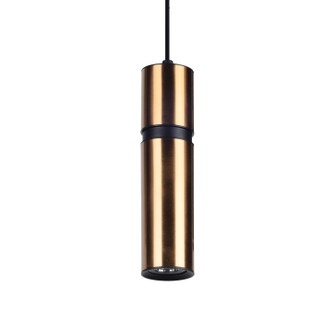 Cicada LED Pendant in Smooth Brass w/Black (192|HF1076-BBK)