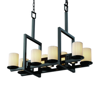 Limoges LED Chandelier in Matte Black (102|POR-8718-10-PLET-MBLK-LED8-5600)