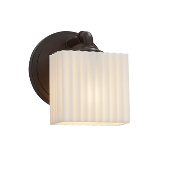 Porcelina One Light Wall Sconce in Dark Bronze (102|PNA-8467-55-PLET-DBRZ)