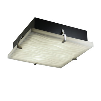 Porcelina LED Flush-Mount in Brushed Nickel (102|PNA-5557-WAVE-NCKL)