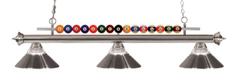 Shark Three Light Billiard in Brushed Nickel (224|170BN-RBN)