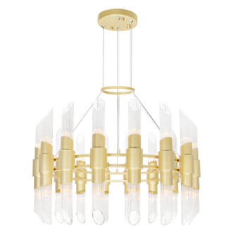Croissant 32 Light Chandelier in Satin Gold (401|1269P32-32-602)