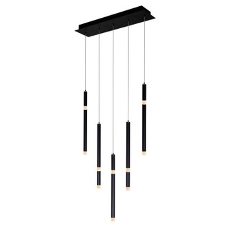 Flute LED Chandelier in Black (401|1262P22-5-101)