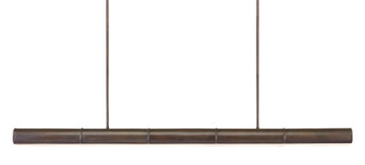 Lyon Collection Five Light Linear Chandelier in Bronze Verdigris/White (142|9000-0862)