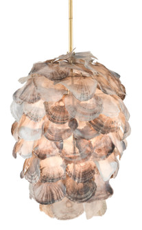 Cruselle One Light Pendant in Contemporary Gold Leaf/Painted Gold/Natural Shell (142|9000-0736)