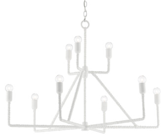 Trilling Nine Light Chandelier in Gesso White (142|9000-0378)