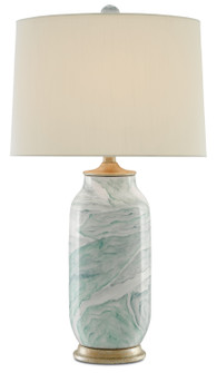 Sarcelle One Light Table Lamp in Sea Foam/Harlow Silver Leaf (142|6000-0339)