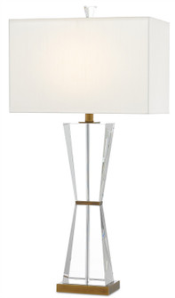 Laelia Clear Table Lamp One Light Table Lamp in Clear/Antique Brass (142|6000-0210)