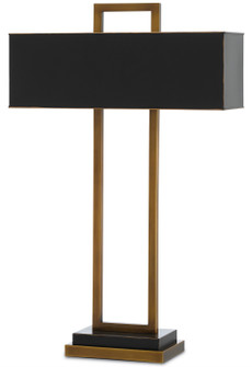 Otto Brass Table Lamp Two Light Table Lamp in Antique Brass/Oil Rubbed Bronze (142|6000-0209)